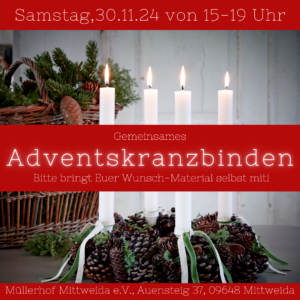 Adventskranzbinden @ Müllerhof e.V. Atelier