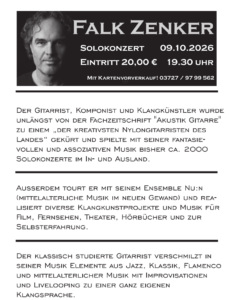 Konzert - Falk Zenker @ Müllerhof e.V. Stall