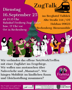 Offenes NetzWerkTreffen - ZugTalk nach Holzhau @ Berghotel Talblick