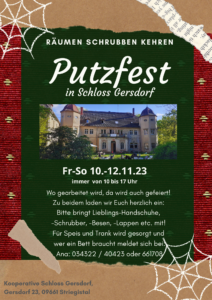 Putzfest @ Kooperative Schloss Gersdorf