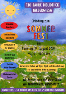 Sommerfest mit dem Lesecafe @ Biblioothek Niederwiesa