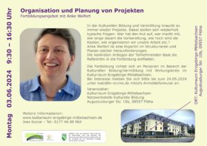 Organisation und Planung von Projekten @ Kulturraum Erzgebirge-Mittelsachsen