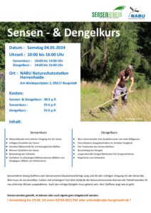 Sensen+Dengelkurs @ NABU Naturschutzstation Herrenhaide