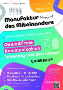 Gewaltfreie Kommunikation - Workshop @ Stadtsaal im Wasserbau der Alten Baumwolle Flöha