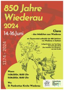 Theater - Clara, das Mädchen aus Wiederau @ St. Pankratius Kirche zu Wiederau