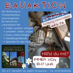 Bauaktion im Torwächterhaus @ Torwächterhaus Schloss Gersdorf