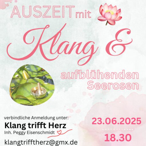 Klang lässt Seerosen erblühen