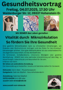 Gesundheitsvortrag: Vitalität durch Mikrozirkulation - so fördern Sie Ihre Gesundheit @ Maklerbüro