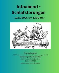 Infoabend - Schlafstörungen und Hilfe aus der Natur @ 09337 Hohenstein-Ernstthal