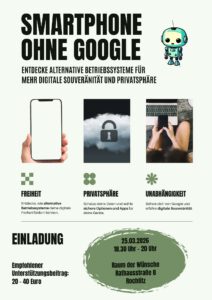 Smartphone ohne Google @ Raum der Wünsche