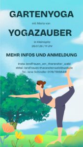 Yoga im Garten mit den Landfrauen "Am Tharandter Wald" @ wird nach Anmeldung mitgeteilt
