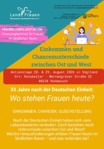 Frauen.Leben.Gestalten.Aktionstage 2026 @ Ratskeller Rodewisch (Vogtland)